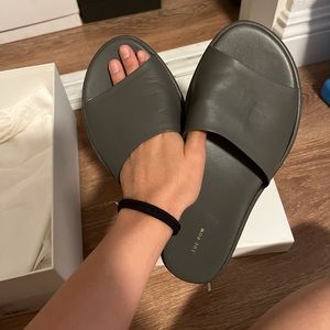 The row sandals